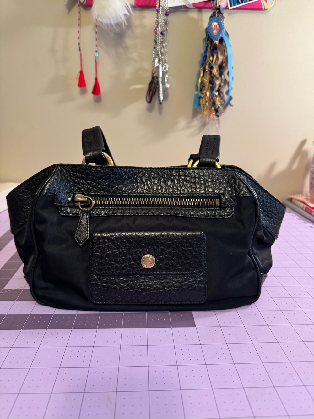 Y2K Prada Black Women's Shoulder Bag - Classic Everyday Bag